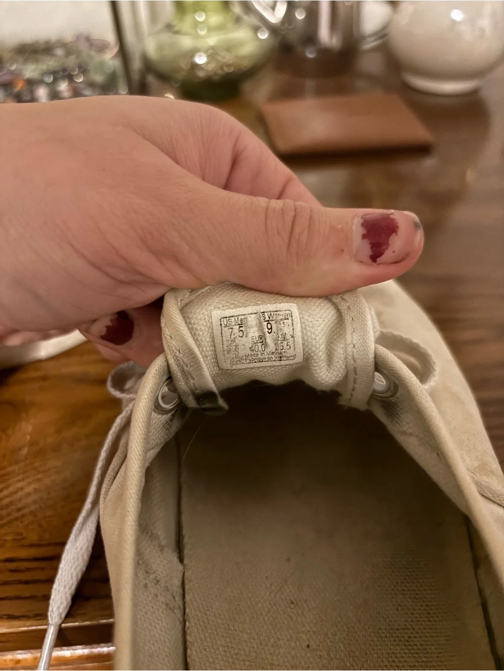 Vans Woman’s Classic Platform Lace-Up Sneakers in Off-White